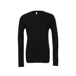 Unisex Blank Long Sleeve T-shirt (Black)