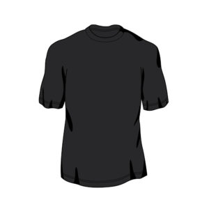 Women's Blank Short Sleeve T-shirt (Black)